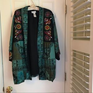 Soft Surroundings embroidered jacket